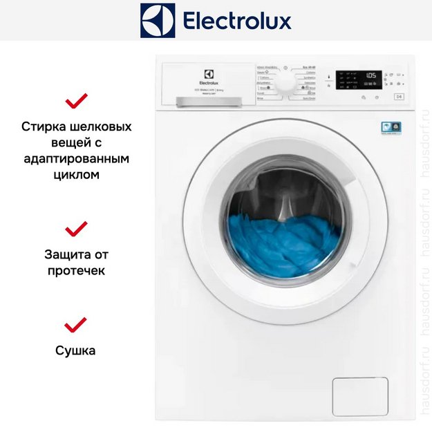 Стирально-сушильная машина Electrolux EW5W468WE (preview 2)