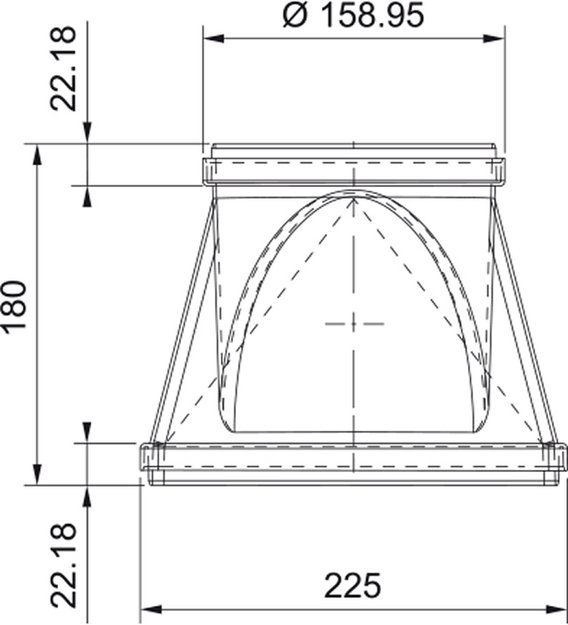 Переходник прямоугольн./круглый Faber RRC 220х90мм (preview 2)