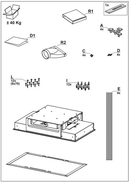 Встраиваемая в потолок вытяжка Faber INSIDE UP IX KL A90 (preview 5)