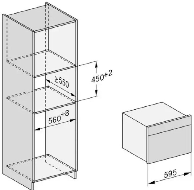 Встраиваемая комби-пароварка Miele DGC 7840 X OBSW с витрины, новая (без коробки) (preview 4)