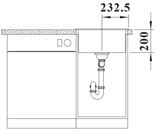 Мойка BLANCO NAYA 45 Silgranit темная скала (preview 5)
