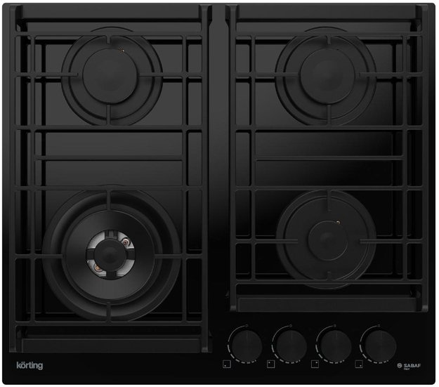 Газовая стеклянная варочная панель Korting HGG 6955 CTN (preview 1)