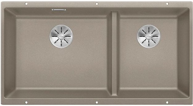 Мойка Blanco SUBLINE 480/320-U серый бежевый клапан-автомат InFino 523591 (preview 1)