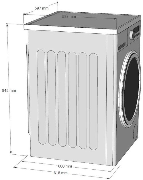 Отдельностоящая стиральная машина с паром Korting KWM 58ILS1297 S (preview 4)