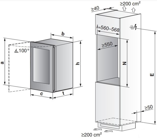 Встраиваемый винный шкаф V-ZUG WineCooler V4000 90 WC4T-51102 R черное стекло (preview 4)