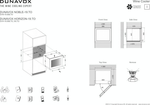 Встраиваемый винный шкаф Dunavox DVH-19.50C.TO (preview 11)