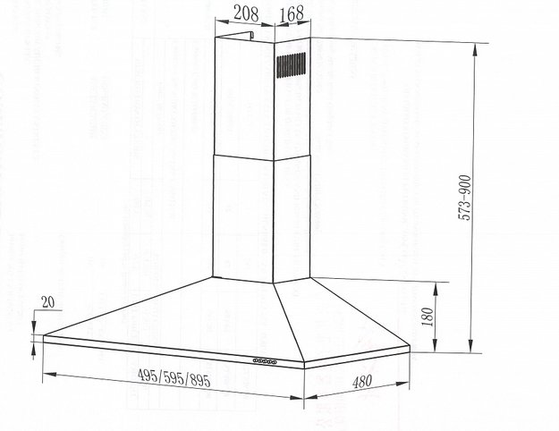 Кухонная вытяжка MAUNFELD Cork 50 белый (preview 14)