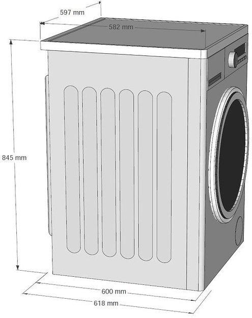 Отдельностоящая стиральная машина с паром Korting KWM 58ILS1297 N (preview 4)