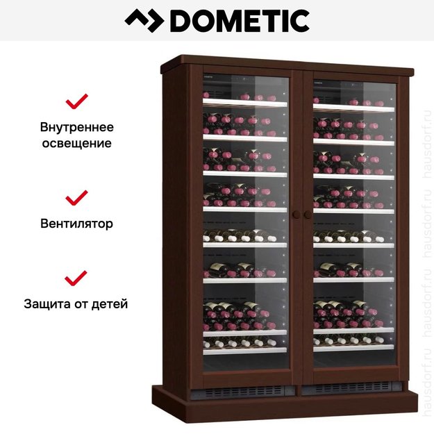 Винный шкаф Dometic C125G Double Wooden Walnut (preview 7)
