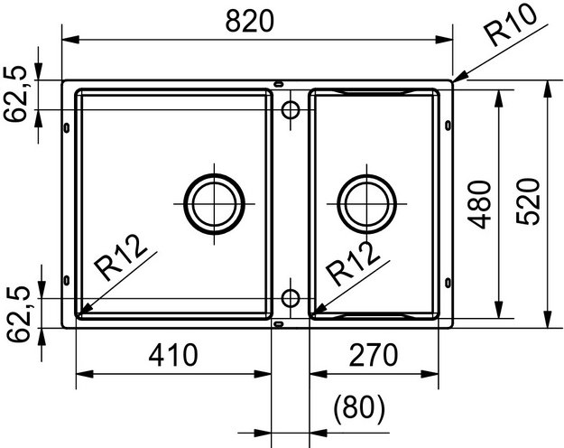 Мойка Franke BWX 120-41-27 сталь (фото 4) Мойка Franke BWX 120-41-27 сталь (preview 4)