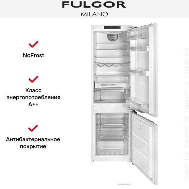Встраиваемый холодильник Fulgor Milano FBC 352 NF ED (preview 3)