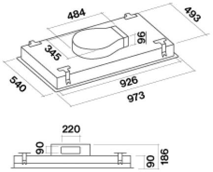 Встраиваемая вытяжка FALMEC STELLA PLUS IS. 90 BLACK (preview 3)