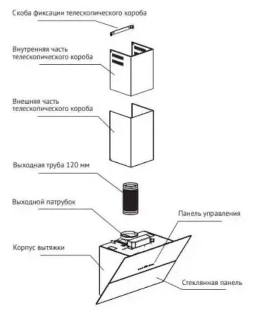 Кухонная вытяжка MAUNFELD York 50 черный (preview 19)