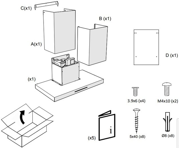 Вытяжка Pando P-401/70 IX V.750 SEC 230/50 (preview 4)