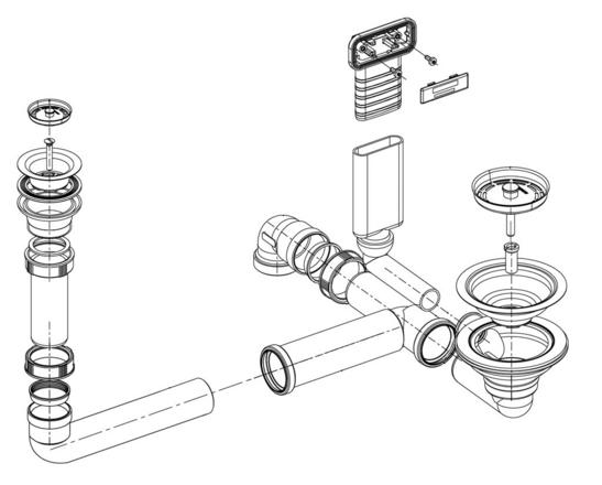 Отводная арматура для мойки Blanco 225079 (preview 1)