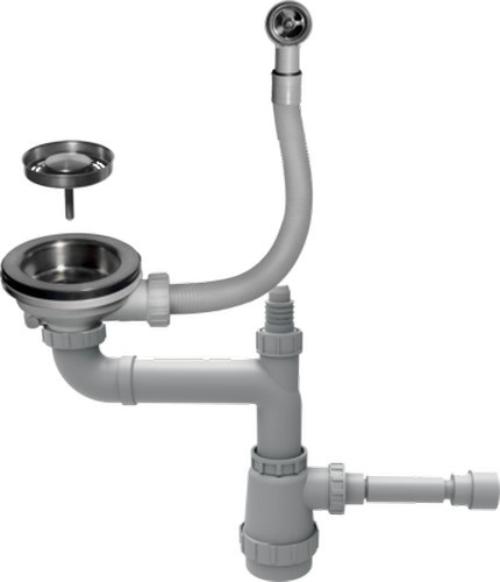 Арматура для одночашевых моек с круглым переливом Omoikiri WK-1-R-IN (preview 1)