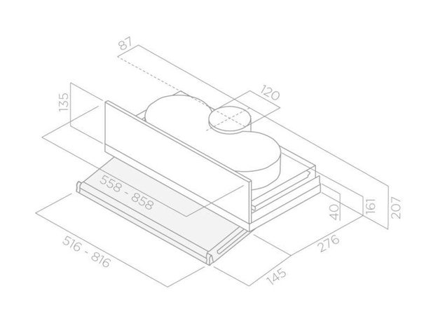 Встраиваемая вытяжка ELICA CIAK LUX GR/A/L/56 (preview 7)