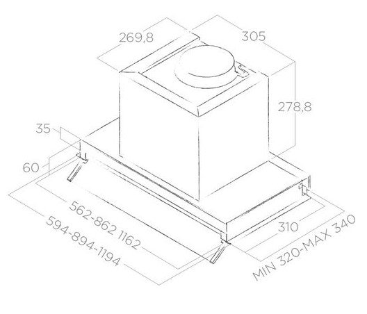 Короб воздуховода Elica KIT0141458 (preview 2)