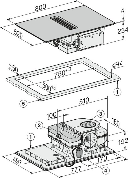 Варочная панель с вытяжкой Miele KMDA 7876 FL-U MattFinish (preview 9)
