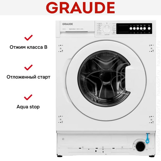 Встраиваемая стирально-сушильная машина Graude EWTA 80.1 (preview 20)