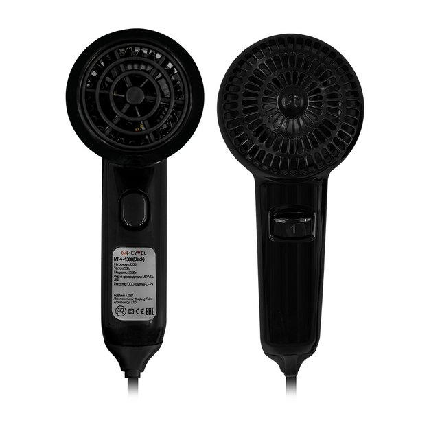Настенный фен Meyvel MF4-1300 (Черный) (preview 3)