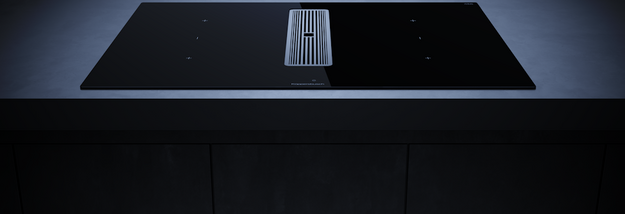 Индукционная варочная панель с вытяжкой Kuppersbusch KMI 8350.0 SR Silver Chrome (preview 2)