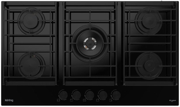 Газовая стеклянная варочная панель Korting HGG 9955 CTN (preview 1)