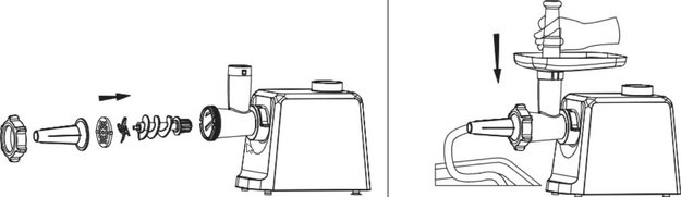 Мясорубка Korting KMG 0601 Infinity (preview 5)