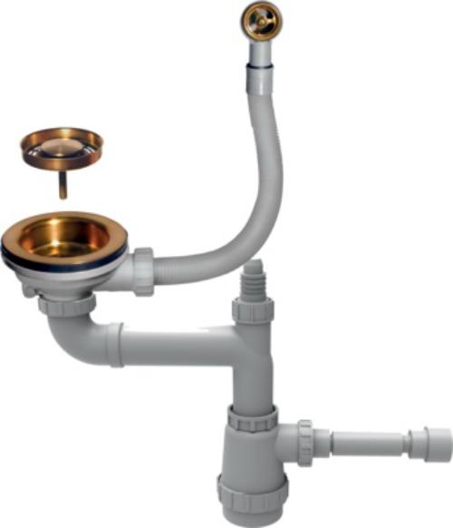 Арматура для одночашевых моек с круглым переливом Omoikiri WK-1-R-AB (preview 1)