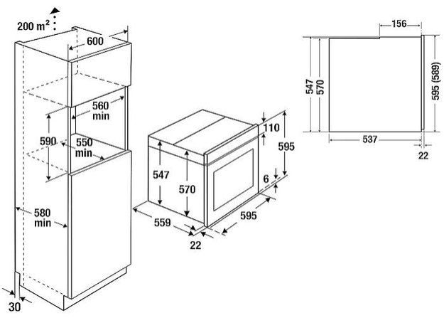 Духовой шкаф с паром Kuppersbusch BD 6340.0 KSM6 MattBlack (preview 4)