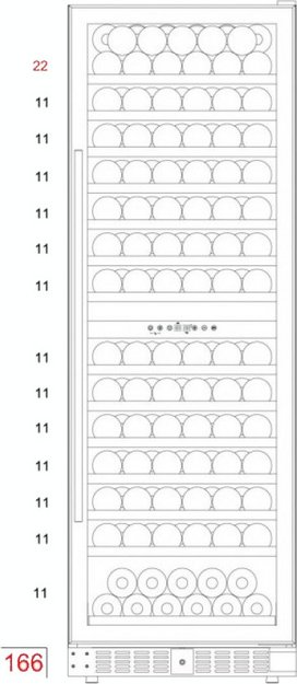 Винный шкаф Dunavox DX-166.428DMBK (preview 5)