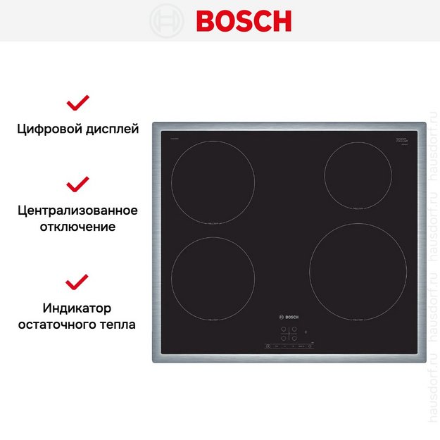 Индукционная варочная панель Bosch PUE64RBB5E (preview 6)