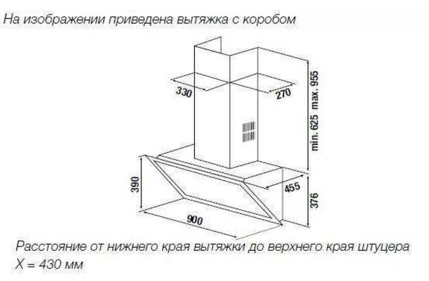 Настенная вытяжка Kuppersbusch DW 9800.0 S черное стекло (preview 2)