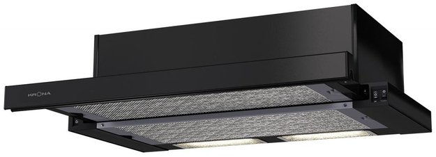 Встраиваемая вытяжка KRONA KAMILLA 600 BLACK (2 мотора) (preview 1)