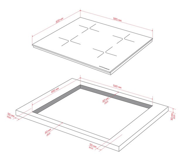 Индукционная варочная панель Kuppersberg ICI 608 (preview 5)