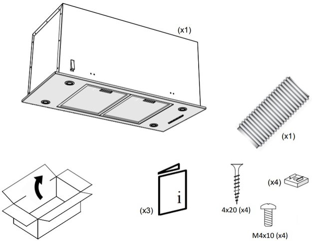 Встраиваемая вытяжка Pando EVO/780.11 INOX V.850 SEC (preview 3)
