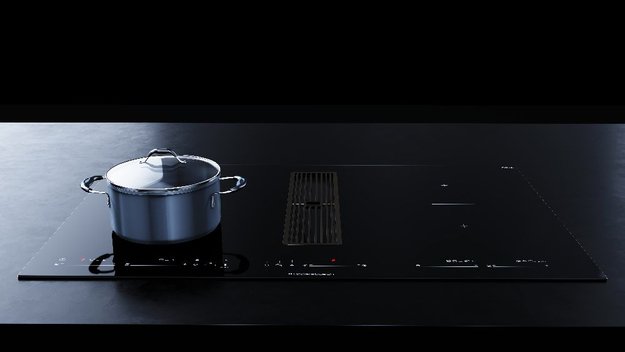 Варочная панель с вытяжкой Kuppersbusch KMI 8590.0 SR Silver Chrome (preview 6)