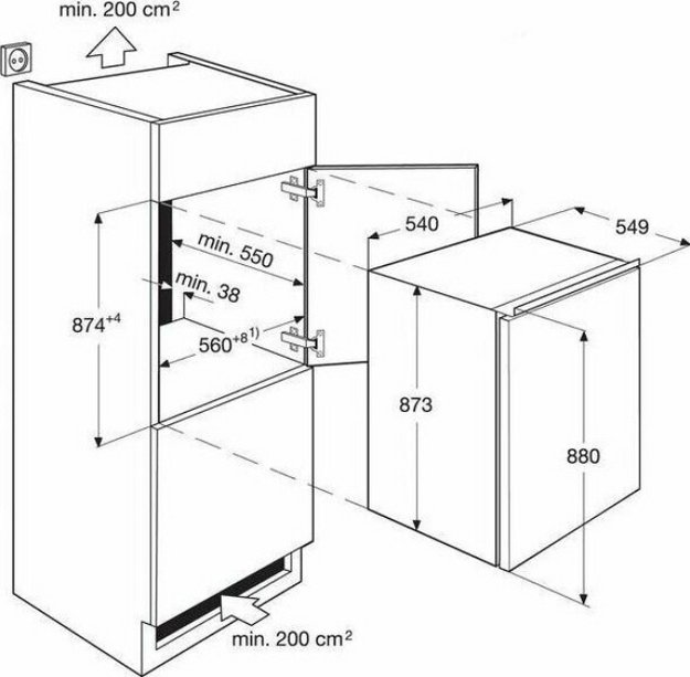 Встраиваемый холодильник Electrolux LRB2AE88S (preview 4)