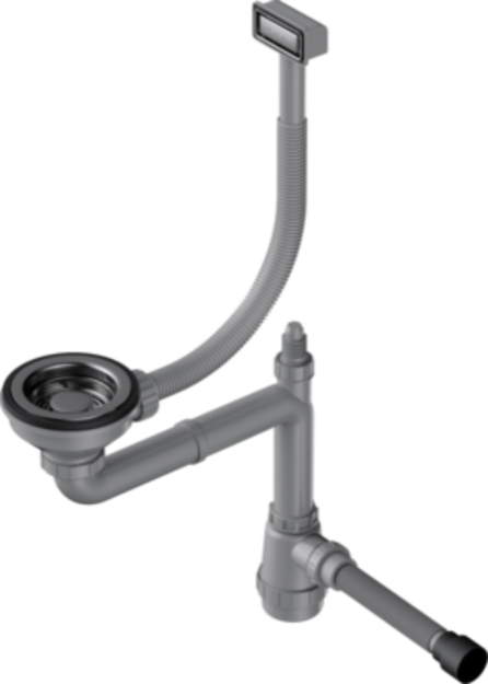 Арматура для одночашевых моек с декоративной решеткой Omoikiri WK-1-GM (preview 1)