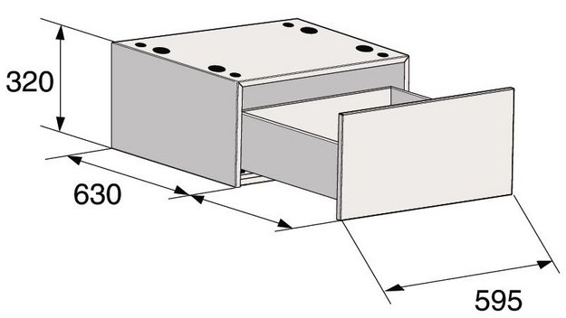 Напольный ящик с выдвижной полкой Asko HP320T (preview 4)