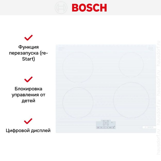 Индукционная варочная панель Bosch PUE612BB1E (preview 5)