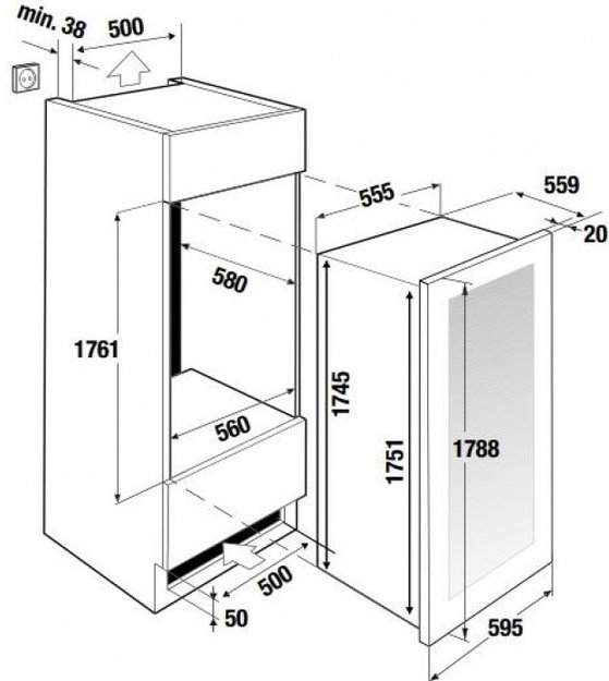 Встраиваемый холодильник для вина Kuppersbusch FWK 8850.0 S5 (preview 4)