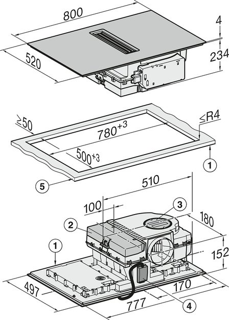 Варочная панель с вытяжкой Miele KMDA 7676 FL-A (preview 5)