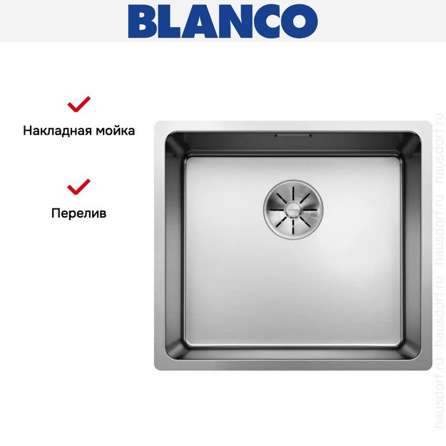 Мойка Blanco Andano 450-U нержавеющая сталь (preview 8)