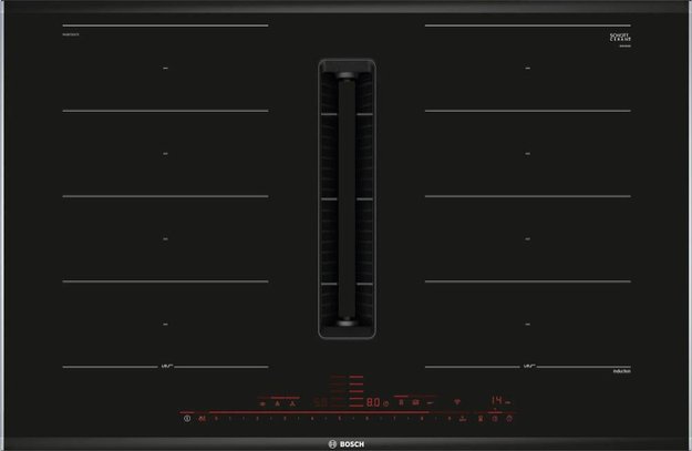 Индукционная варочная панель с вытяжкой Bosch PXX875D57E (preview 1)