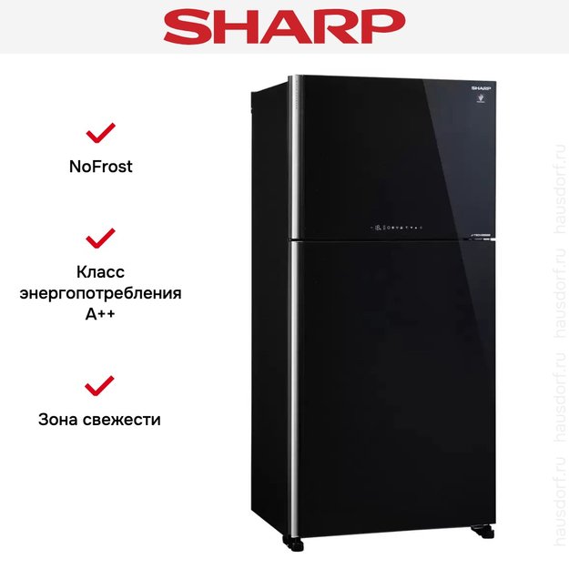 Двухкамерный холодильник Sharp SJ-XG 60 PGBK (preview 2)
