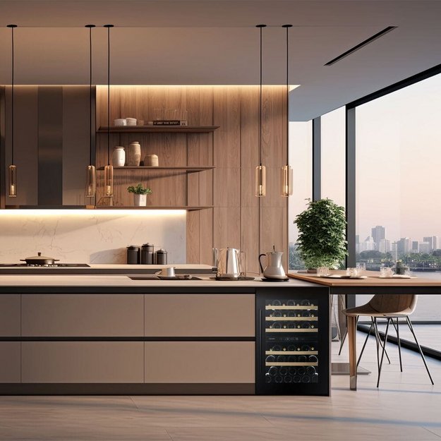 Встраиваемый винный шкаф Dunavox DVS-44.120DMB (preview 9)