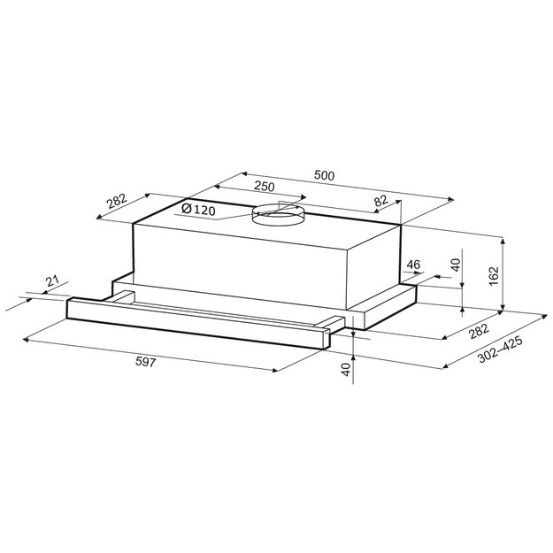 Встраиваемая вытяжка KRONA KERRY E 600 INOX PB V2 (preview 15)