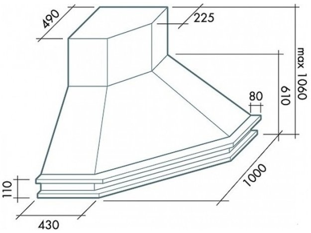Вытяжка Falmec Tempo Antico Ang (600) S вишня (preview 2)