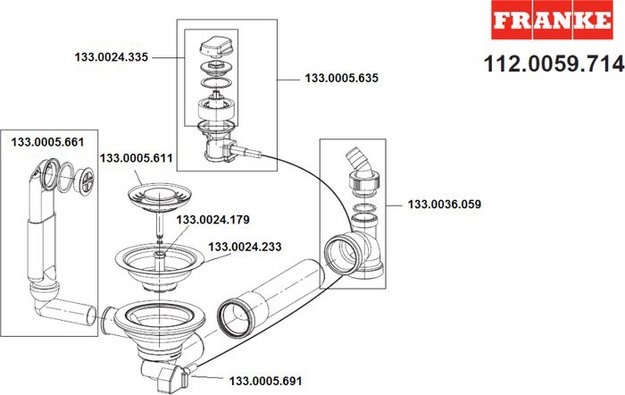 Донный клапан Franke 112.0059.714 (preview 2)